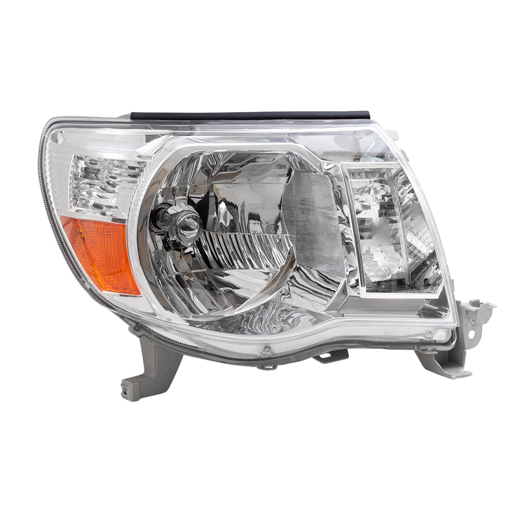 Headlight for 2005-2011 Tacoma w/ Bright Chrome Bezel 8111004163 Right