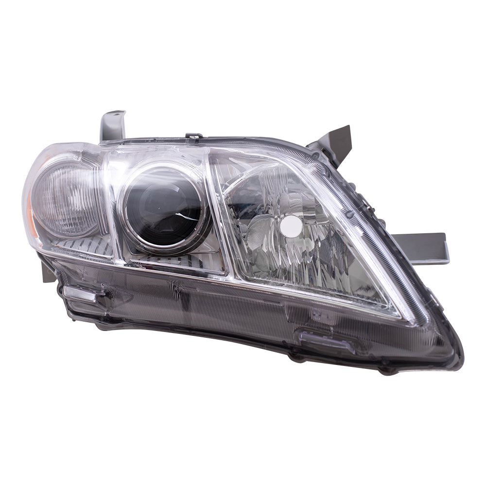 Brock Replacement Passenger Halogen Headlight Compatible with 2007 2008 2009 Camry Hybrid Japan 81130-33662