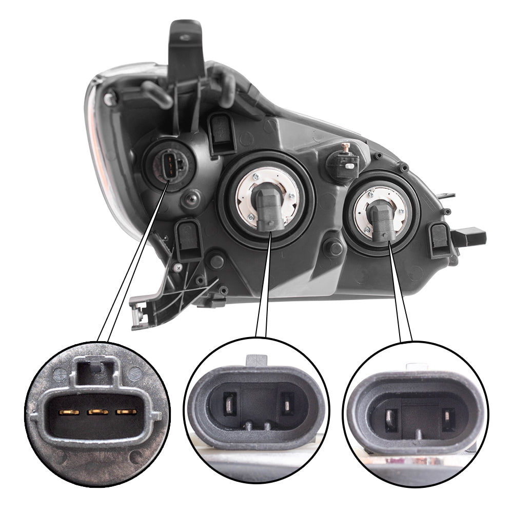 Brock Replacement Drivers Headlight Headlamp Compatible with Matrix 81150-02650