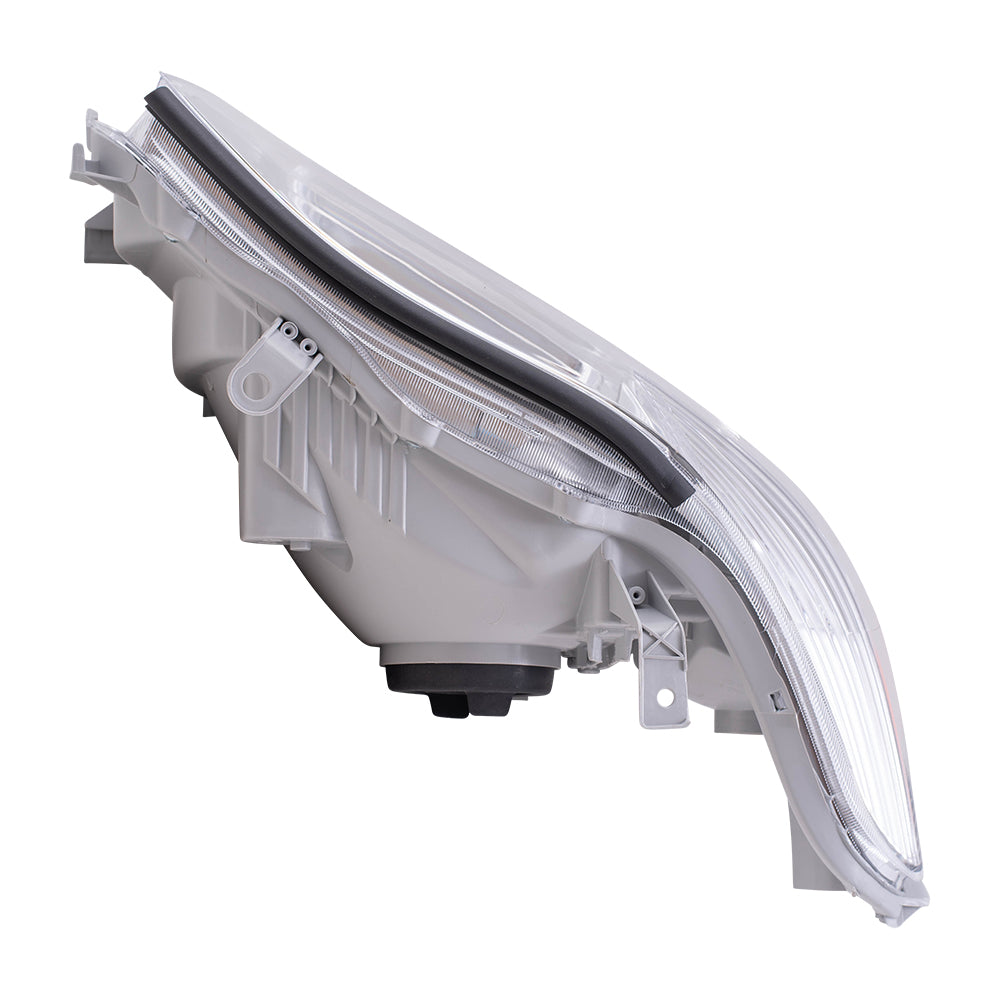 Brock Replacement Passengers Headlight Headlamp with Clear Lens Compatible with 2008-2010 Highlander SUV 8113048470