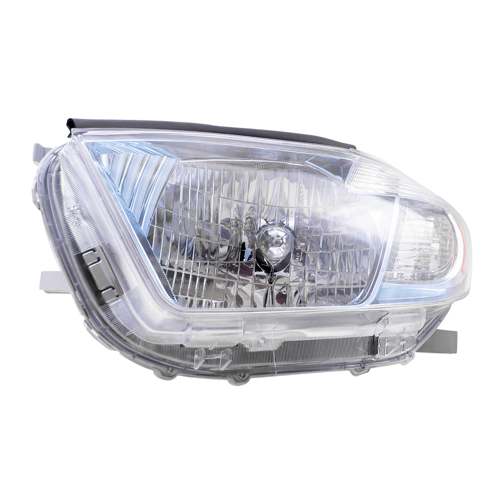 Brock Replacement Drivers Headlight Headlamp Lens Compatible with 2008-2010 Highlander Hybrid SUV 8117048480