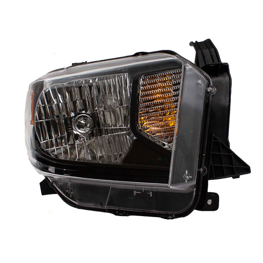 Headlight for 2014-2017 Tundra Power Leveling w/ Black Bezel w/o LED DRL 811100C111 Right