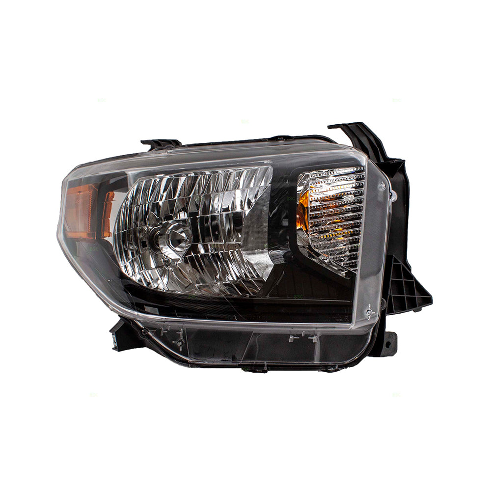 Headlight for 2014-2017 Tundra Power Leveling w/ Black Bezel w/o LED DRL 811100C111 Right
