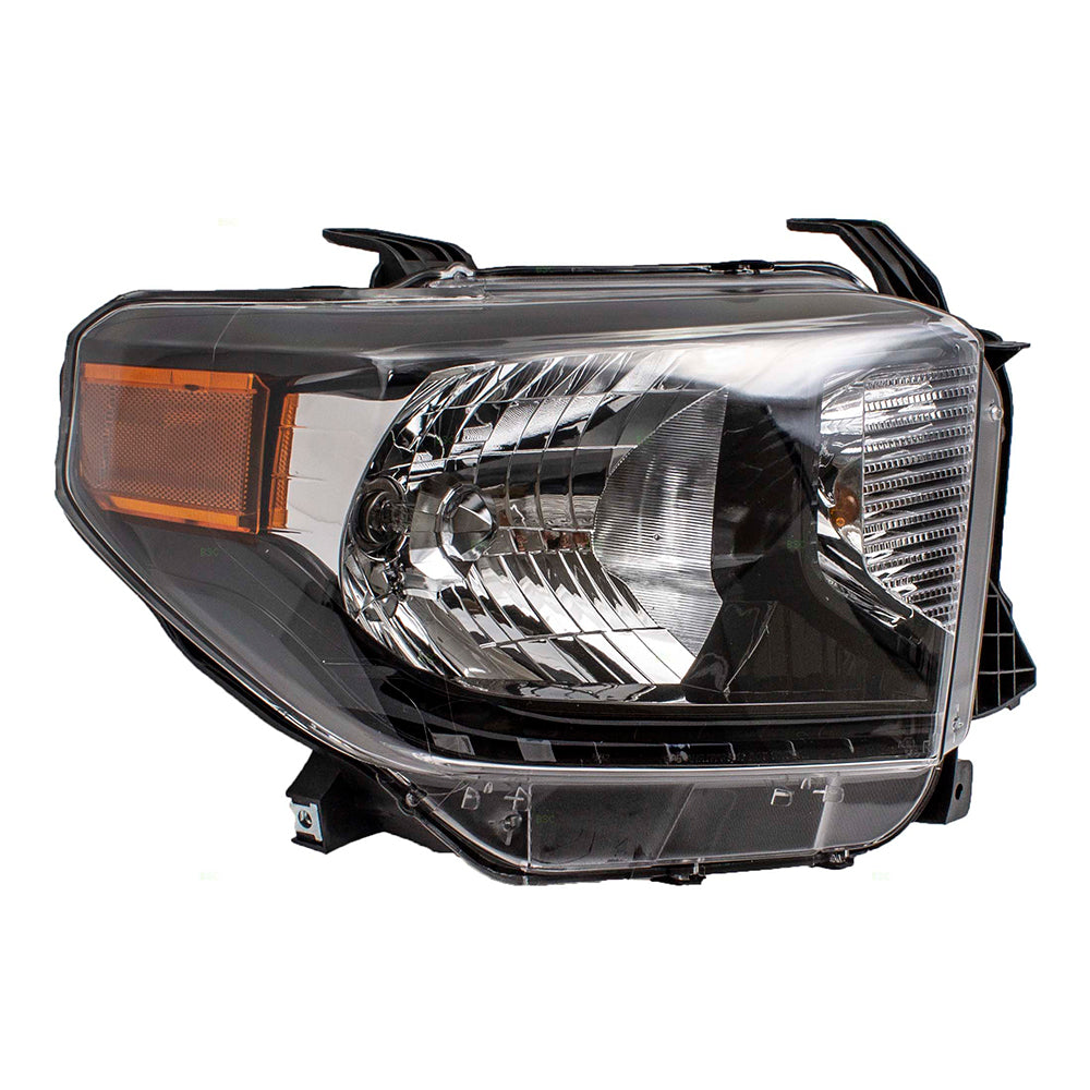 Headlight for 2014-2017 Tundra Power Leveling w/ Black Bezel w/o LED DRL 811100C111 Right