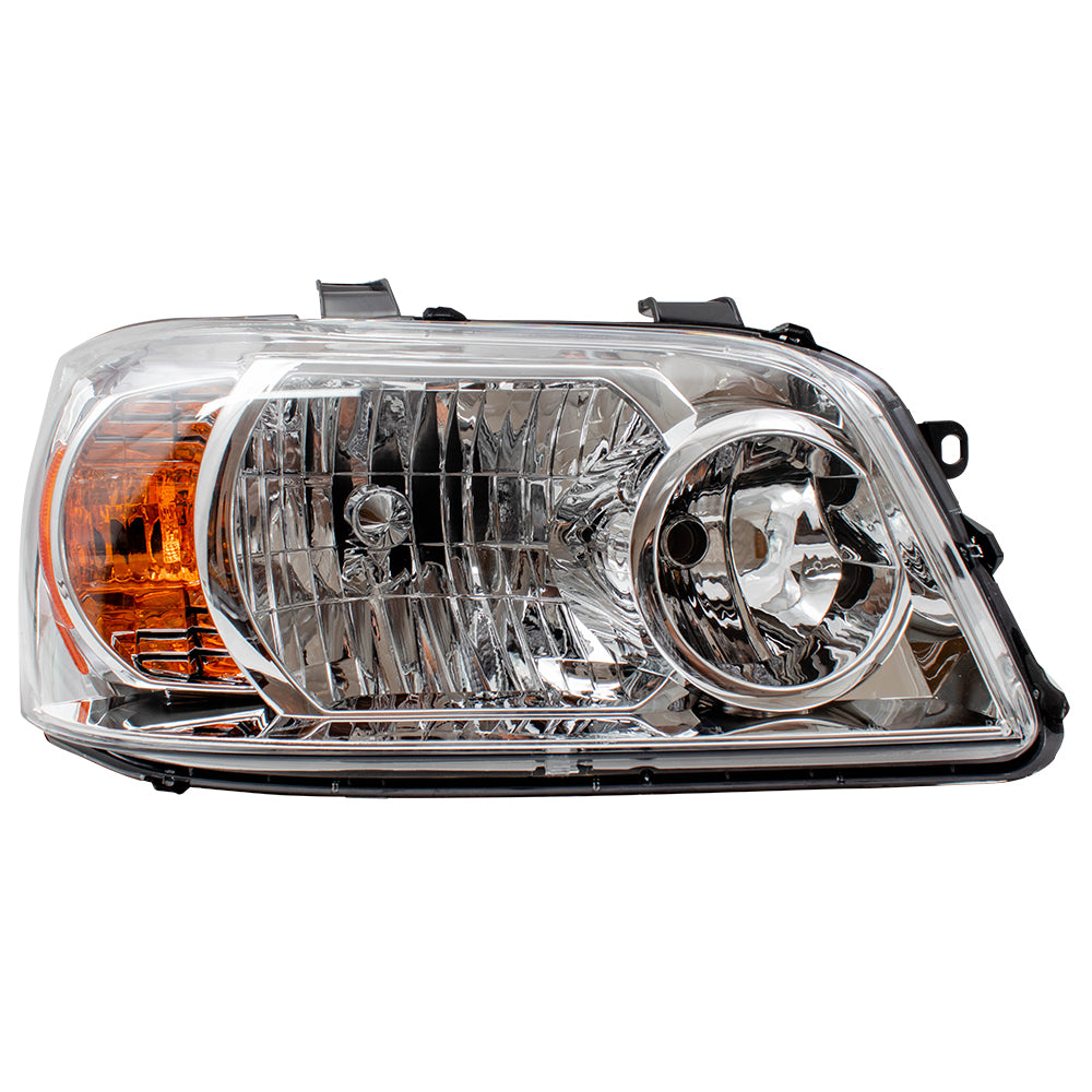 Brock Replacement Passengers Halogen Combination Headlight Park Signal Lamp Compatible with 06 Highlander Hybrid 8113048310 TO2519104