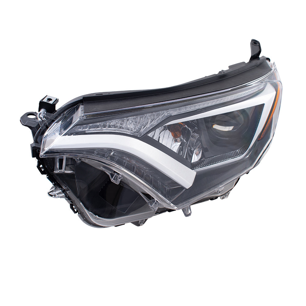 Headlight for 2016-2018 RAV4 North America Built w/o Black Bezel 811500R080 Left