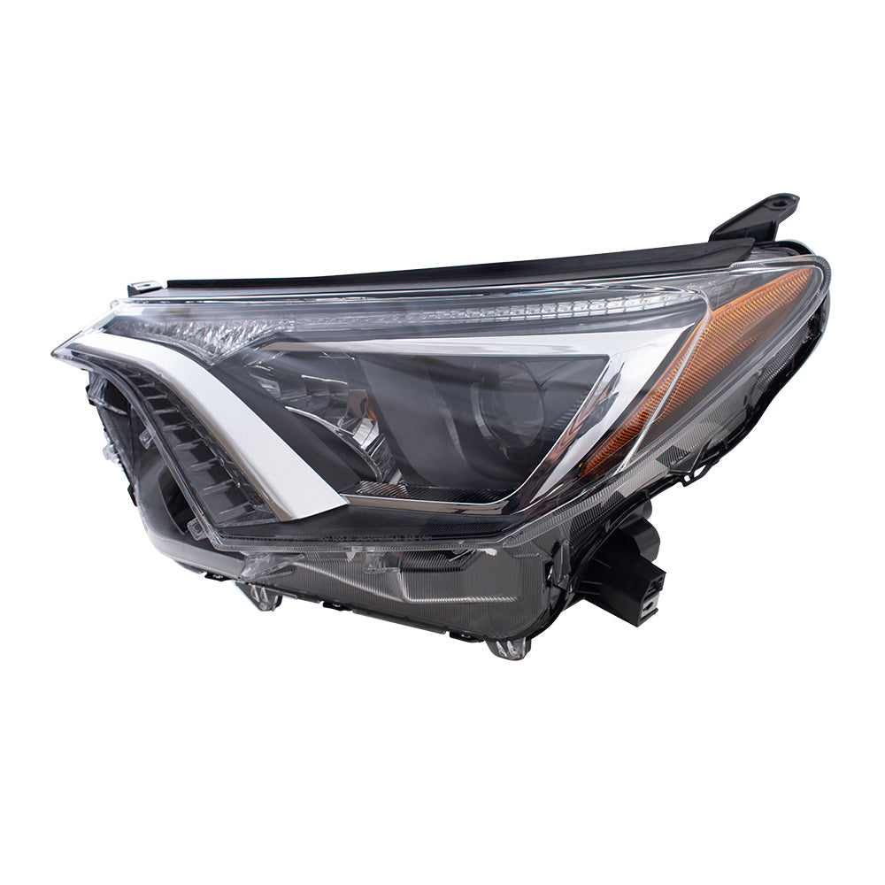 Headlight for 2016-2018 RAV4 North America Built w/o Black Bezel 811500R080 Left