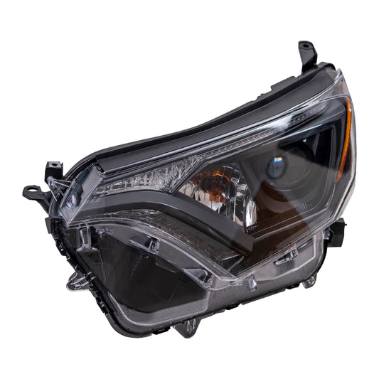CAPA Headlight for 2016-2018 RAV4 w/ Black Bezel NORTH AMERICA Built 811500R180 Left