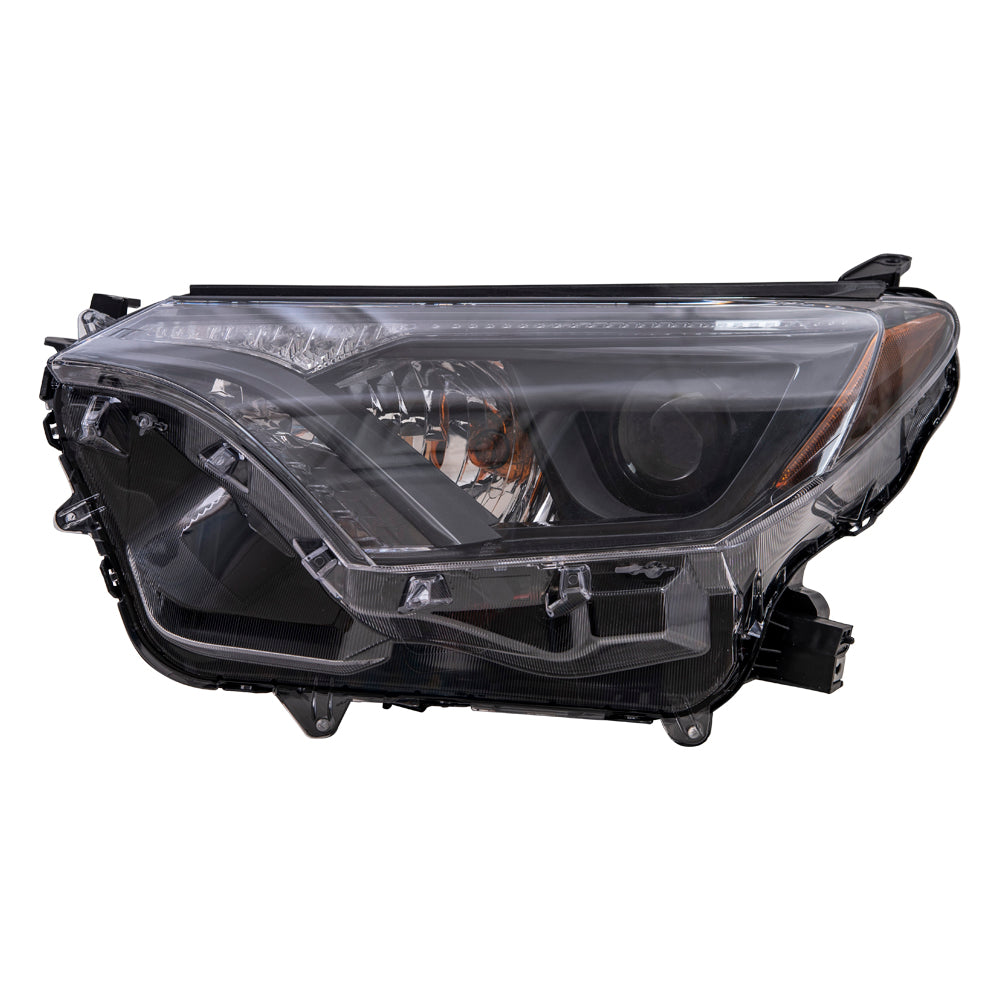 CAPA Headlight for 2016-2018 RAV4 w/ Black Bezel NORTH AMERICA Built 811500R180 Left