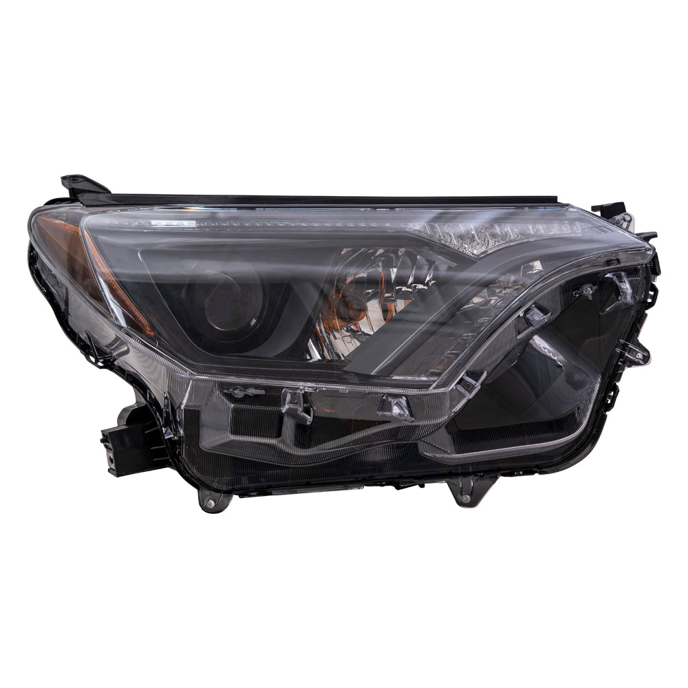 CAPA Headlight for 2016-2018 RAV4 w/ Black Bezel NORTH AMERICA Built Set