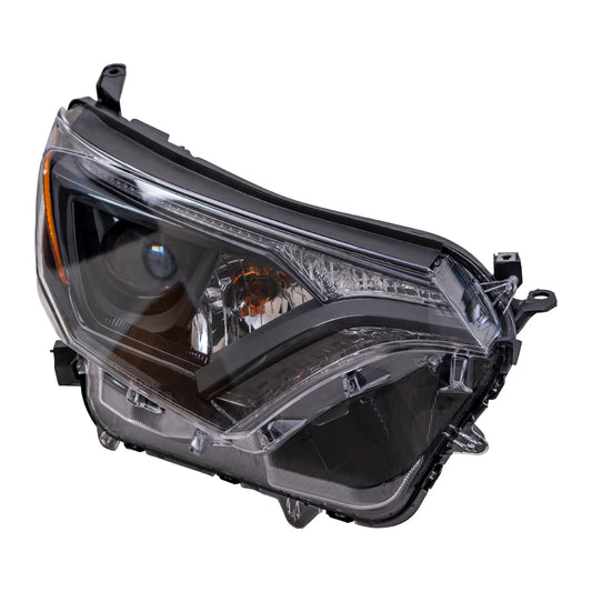 CAPA Headlight for 2016-2018 RAV4 w/ Black Bezel NORTH AMERICA Built 811100R180 Right