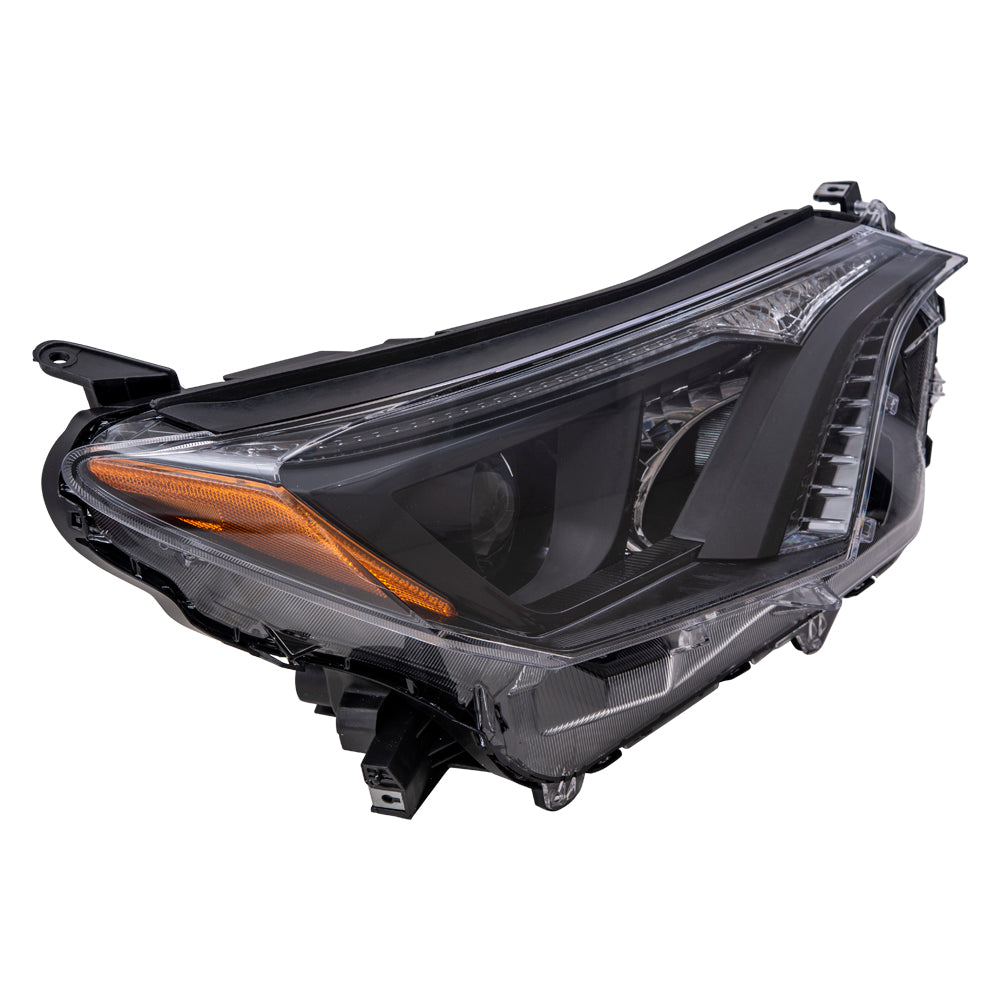 CAPA Headlight for 2016-2018 RAV4 w/ Black Bezel NORTH AMERICA Built 811100R180 Right