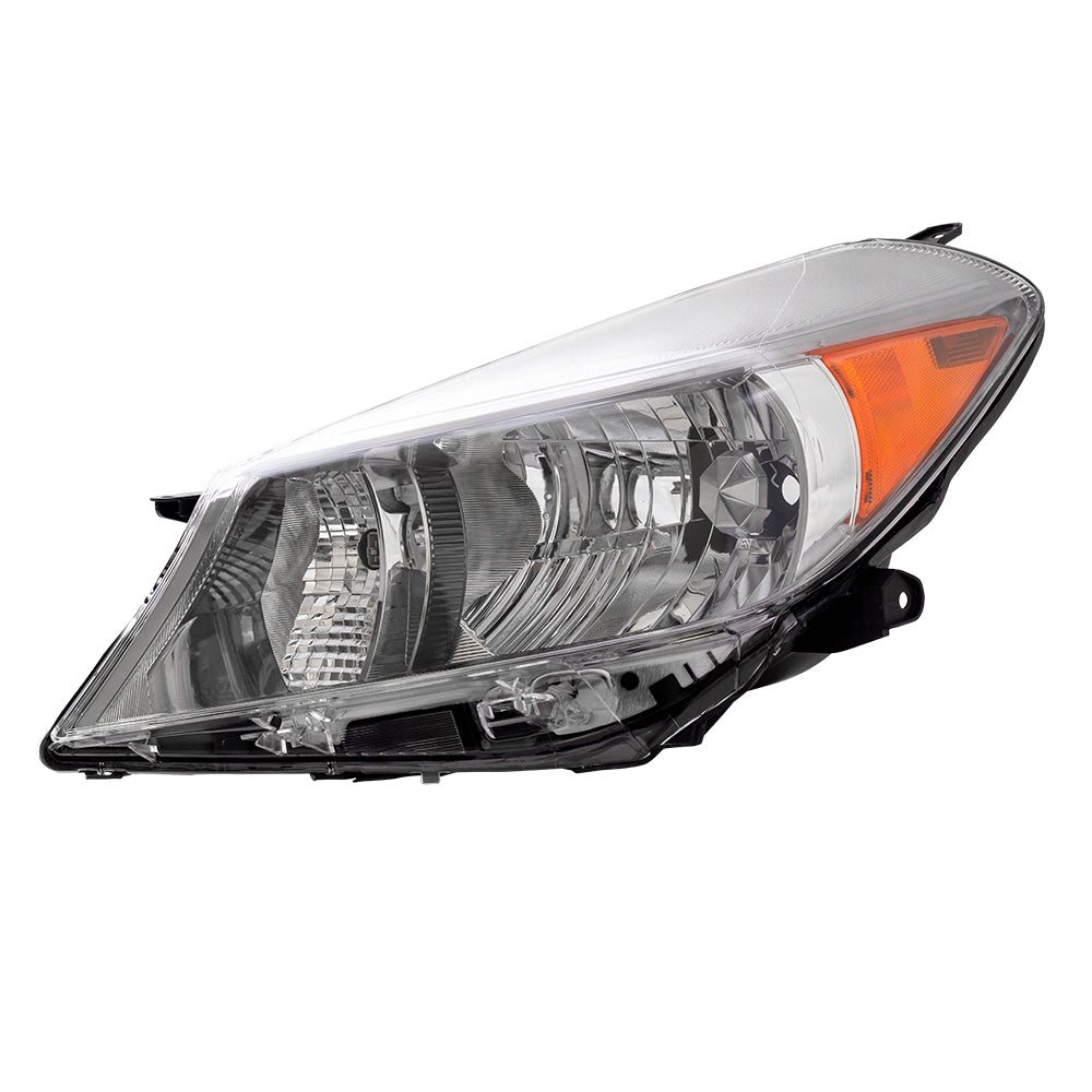 Brock Replacement Headlight Headlamp w/ Smoked Trim Driver Compatible with 2012-2014 Yaris Hatchback 8117052E20 81170-52E20