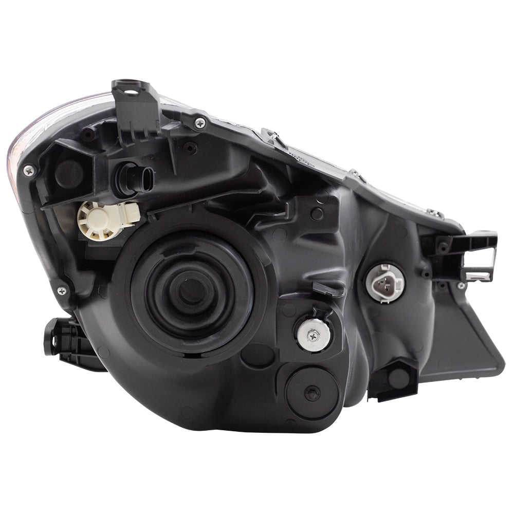 Brock Replacement Headlight Headlamp w/ Smoked Trim Driver Compatible with 2012-2014 Yaris Hatchback 8117052E20 81170-52E20
