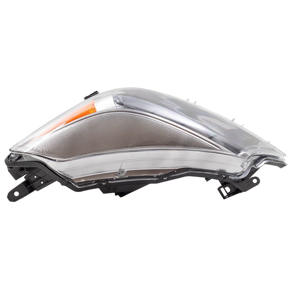 Brock Replacement Headlight Headlamp w/ Smoked Trim Driver Compatible with 2012-2014 Yaris Hatchback 8117052E20 81170-52E20