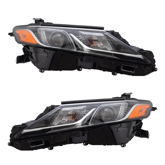 Headlight for 2018-2018 Camry BI-LED L/LE/SE North America Built 8115006C40 Set