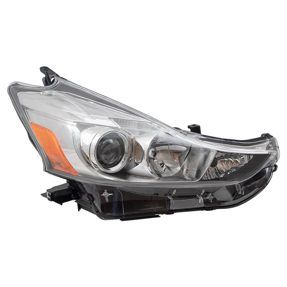 Brock Replacement Headlight Passengers Halogen Headlight Compatible with 2015-2017 Prius V 8113047650 81130-47650