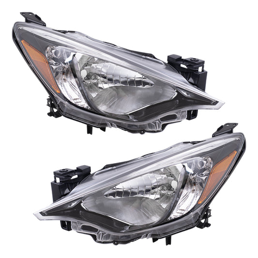 Brock 6221-0094LR-CAPA Replacement Halogen Headlight Set