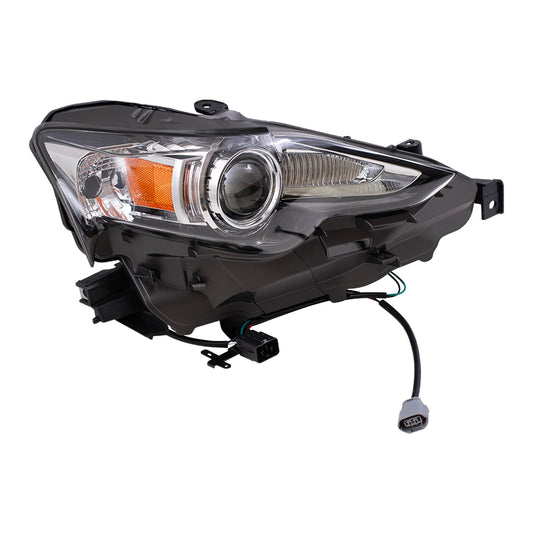 Headlight for 2014-2015 IS250 HID w/o HID Kit 2014-2016 IS350 2016-2016 IS200t 2016-2016 IS300 8114553721 Right