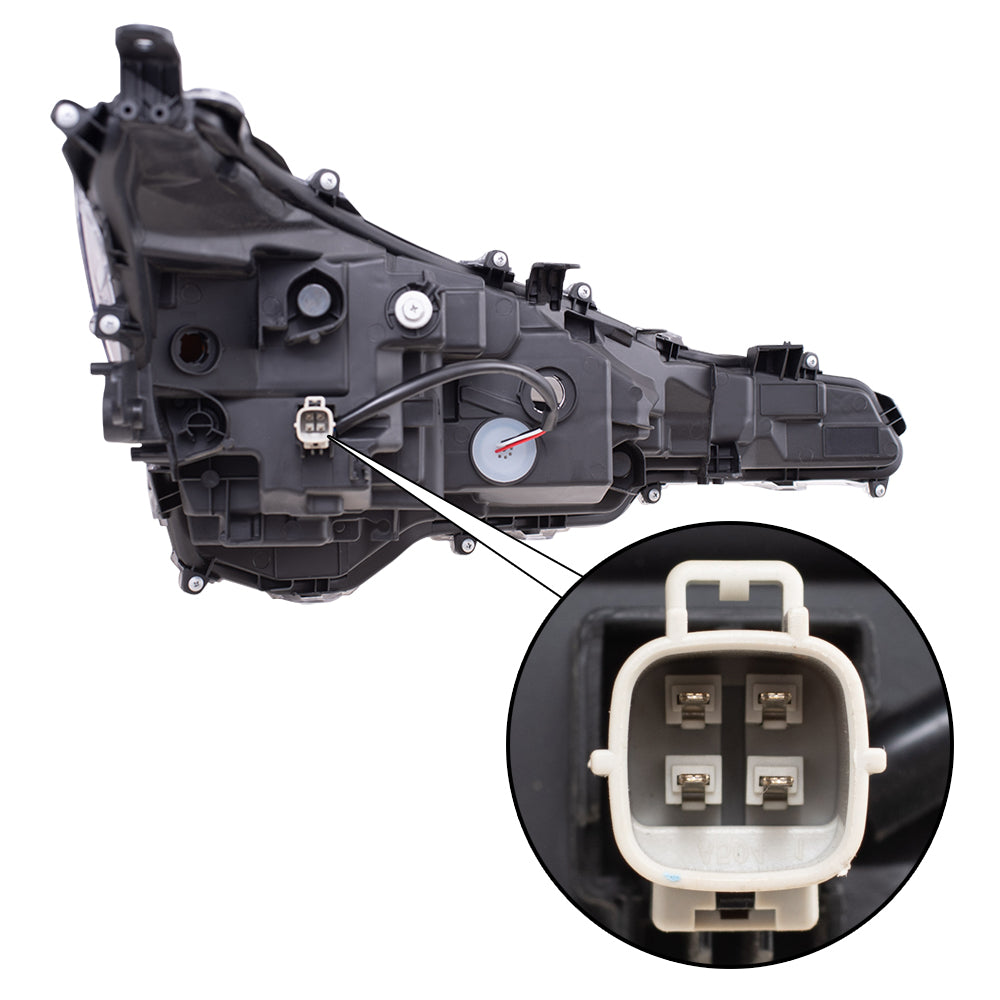 Brock Replacement Driver Side LED Combination Headlight Assembly Compatible with 2020-2021 Corolla L/LE Japan Built ONLY