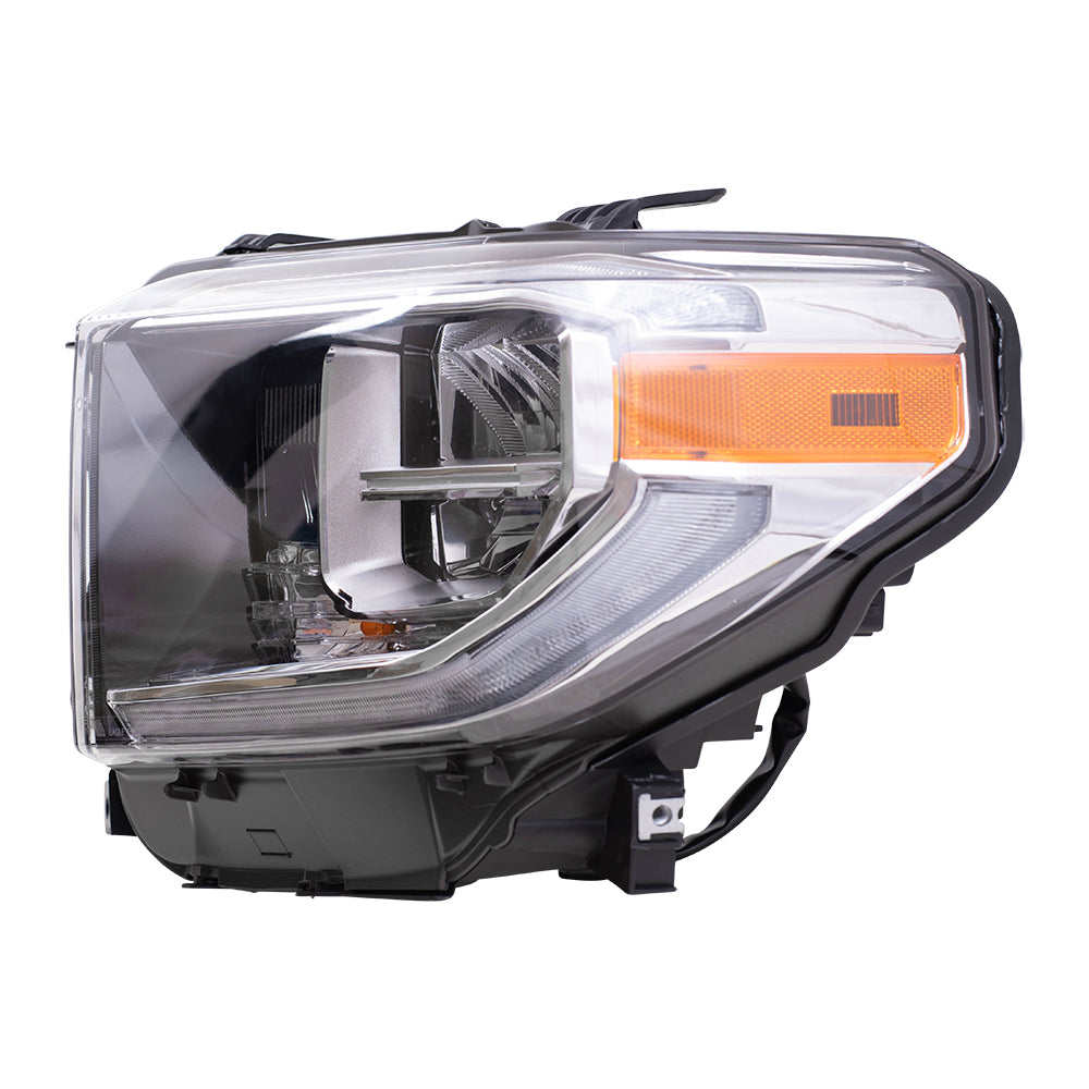 Headlight for 2018-2021 Tundra LED w/o Smoked Chrome Accent 811500C140 Set