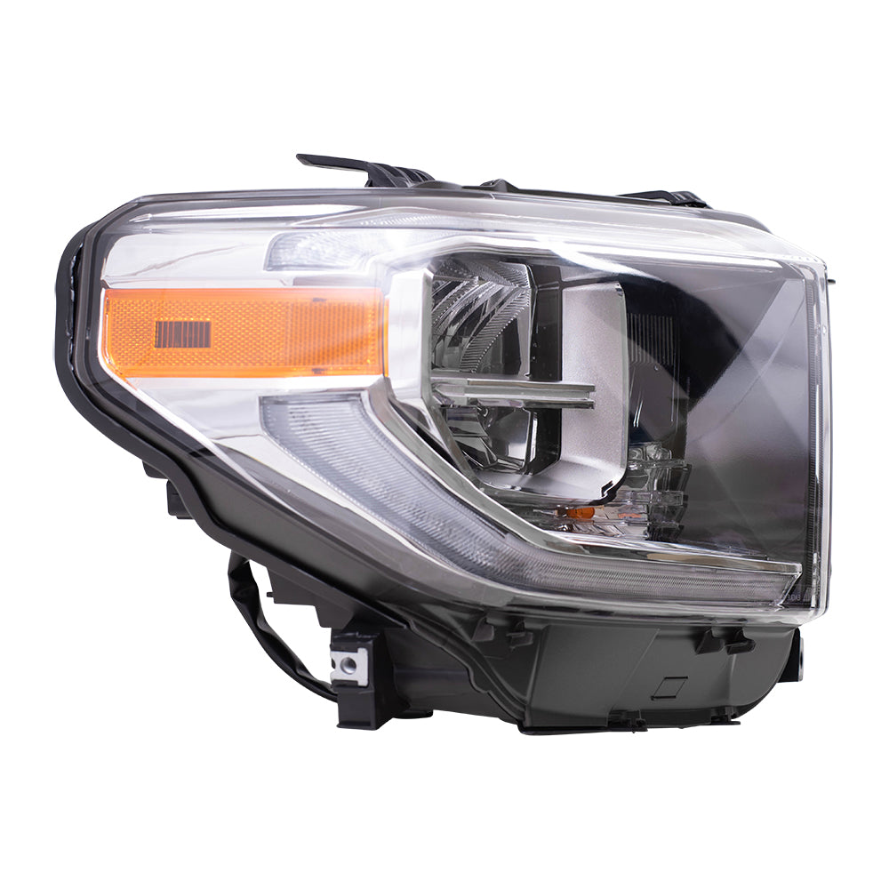 Headlight for 2018-2021 Tundra LED w/o Smoked Chrome Accent 811100C140 Right