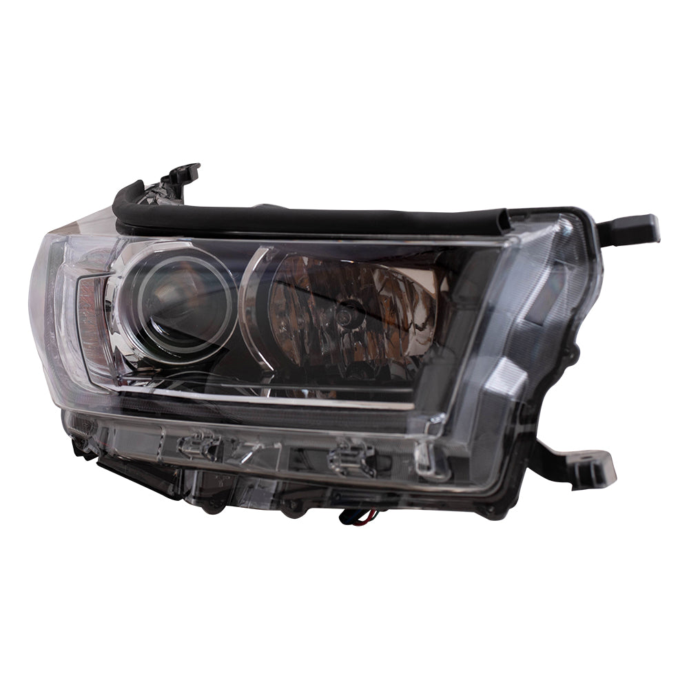Headlight for 2017-2018 Highlander LED DRL w/o Smoked Chrome Accent 811100E390 Right