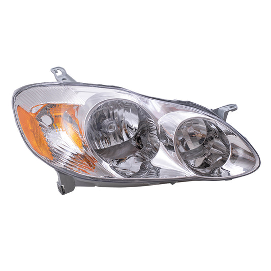Brock Replacement Passengers Headlight Headlamp Compatible with Corolla 81110-02190