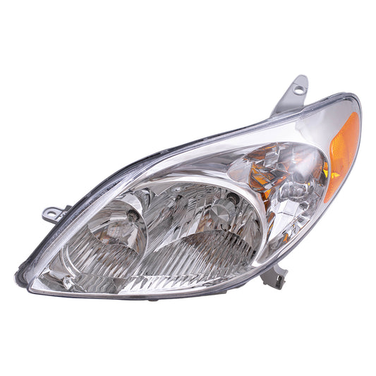 Brock Replacement Drivers Halogen Combination Headlight Headlamp Compatible with Matrix 81150-02220