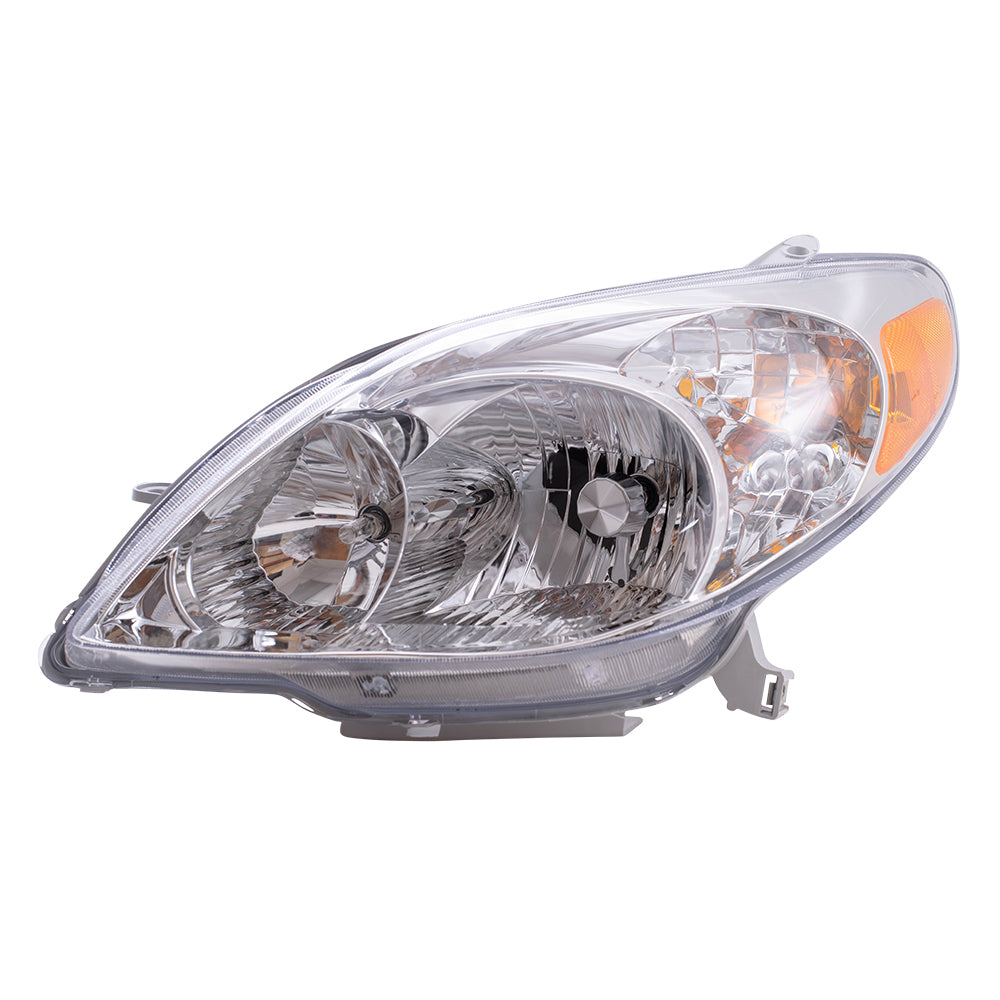 Brock Replacement Drivers Halogen Combination Headlight Headlamp Compatible with Matrix 81150-02220