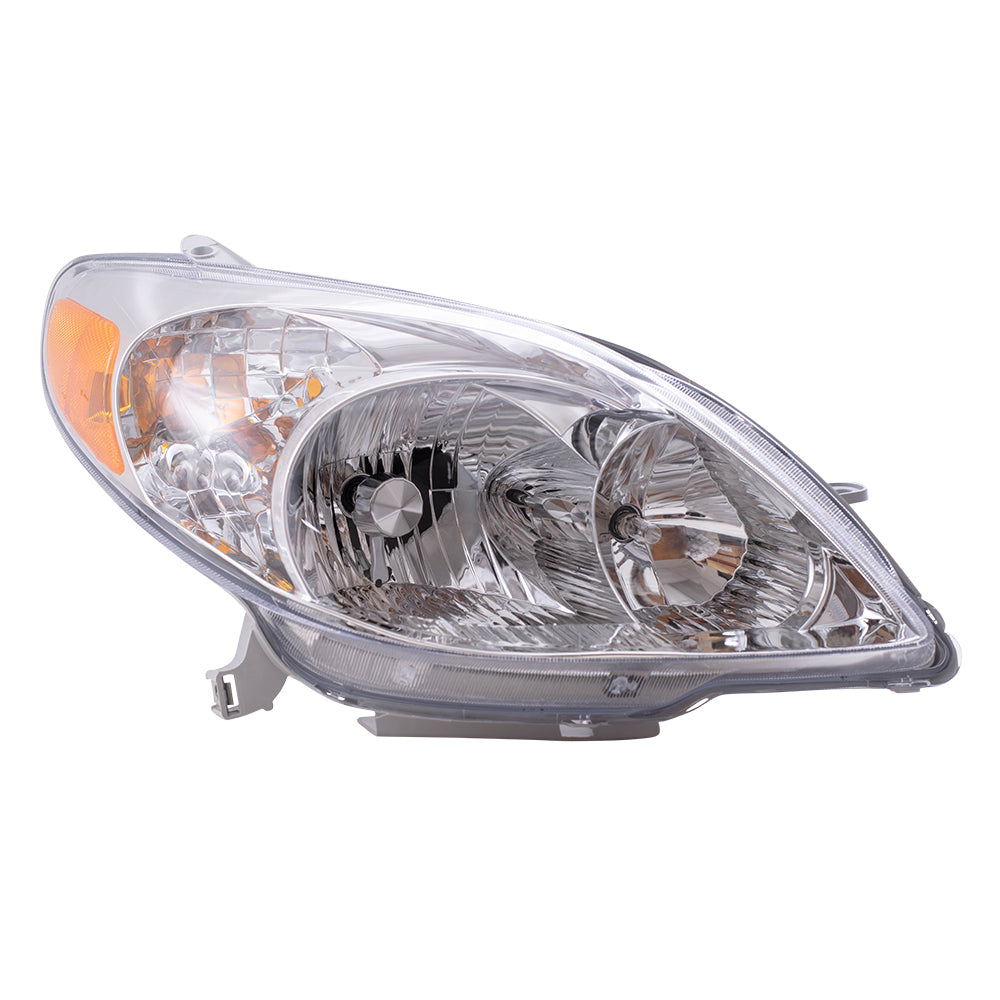 Brock Replacement Passengers Halogen Combination Headlight Headlamp Compatible with Matrix 81110-02210