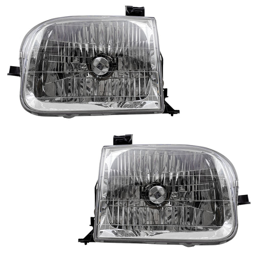 Headlight for 2004-2004 Tundra Double Cab 2001-2004 Sequoia 811500C020 Set
