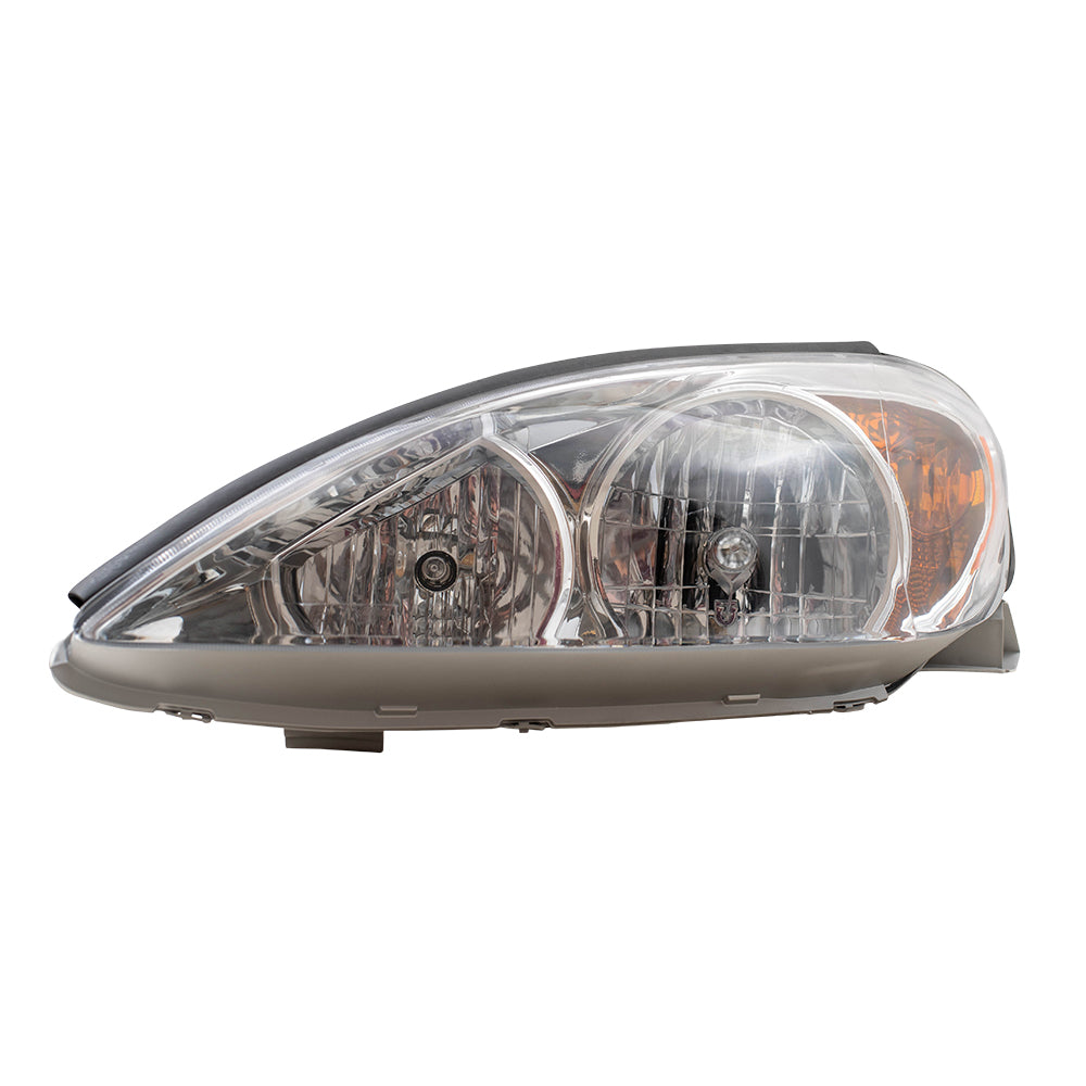 Brock Replacement Drivers Halogen Headlight Lens with Chrome Bezel Compatible with 2002-2004 Camry 81150AA060