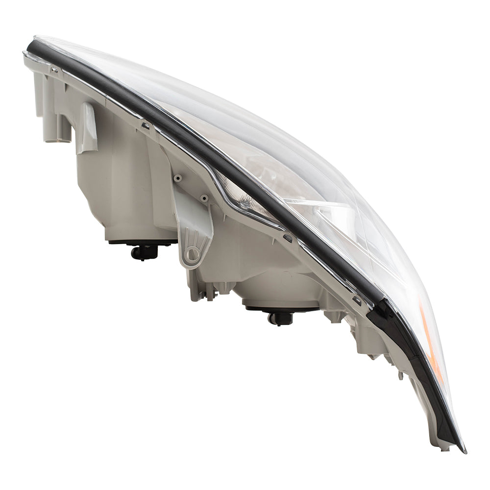 Brock Replacement Halogen Passengers Headlight Lens with Chrome Bezel Compatible with 2002-2004 Camry 81110AA060