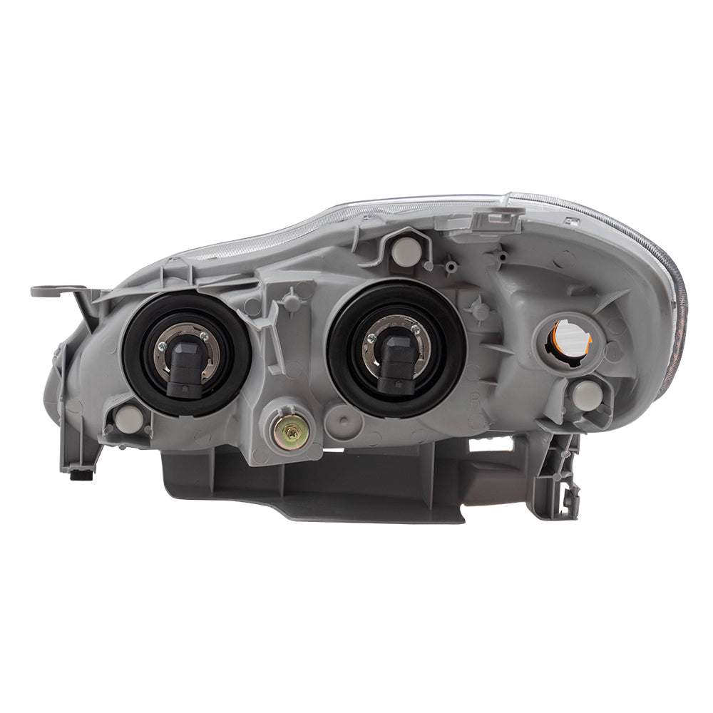 Brock Replacement Passengers Halogen Headlight Headlamp with Clear Lens Compatible with 2005-2008 Corolla N. America 8111002360