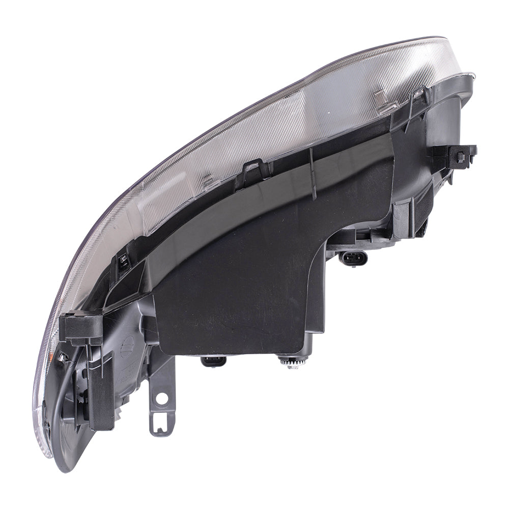 Brock Replacement Passengers Halogen Headlight with Smoked Lens Compatible with 2005-2008 Corolla 8111002370
