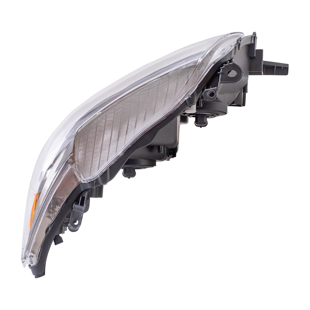 Brock Replacement Drivers Headlight Headlamp with Black Housing Compatible with Corolla 81150-02680
