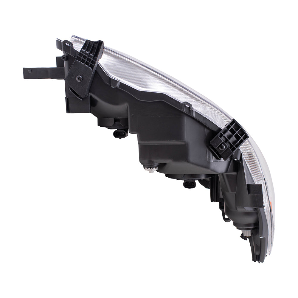 Brock Replacement Drivers Headlight Headlamp with Black Housing Compatible with Corolla 81150-02680