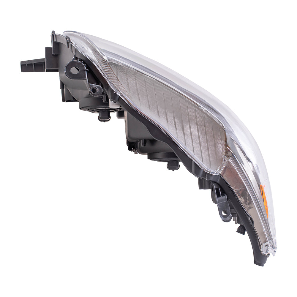 Brock Replacement Passengers Headlight Headlamp with Black Housing Compatible with Corolla 81110-02680
