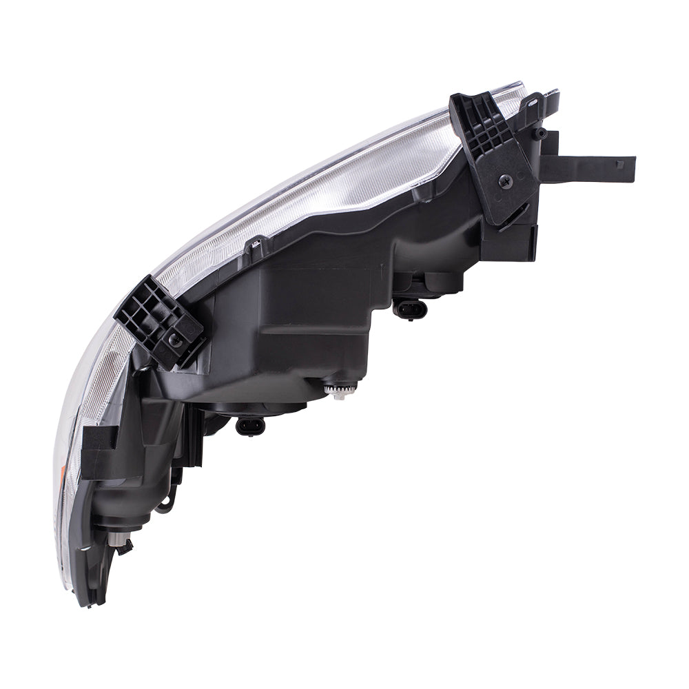 Brock Replacement Passengers Headlight Headlamp with Black Housing Compatible with Corolla 81110-02680