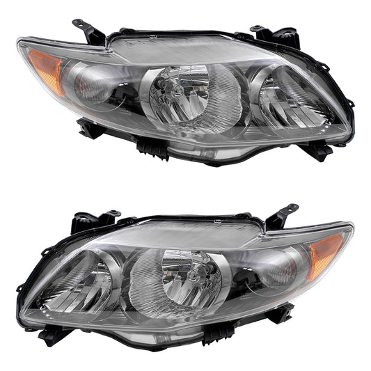 Headlight for 2009-2010 Corolla S/XRS North America Built 8115002680 Set