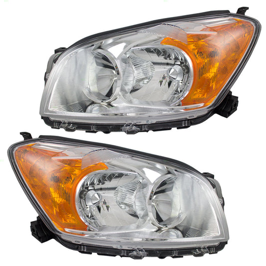 Headlight for 2009-2012 RAV4 Base/Limited 811500R010 Set