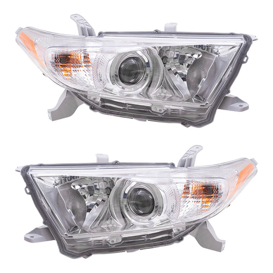 Headlight for 2011-2013 Highlander 811500E130 Set