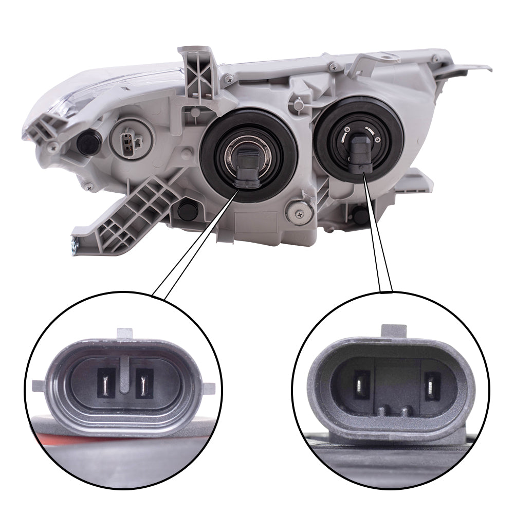 Brock Replacement Drivers Headlight Headlamp Compatible with 2011-2013 Highlander SUV 81150-0E130