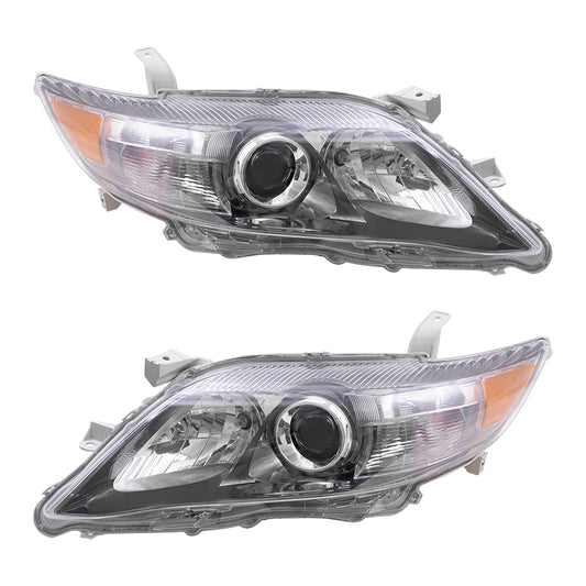 Headlight for 2010-2011 Camry SE w/ Smoked Lens USA Built 8115006510 Set
