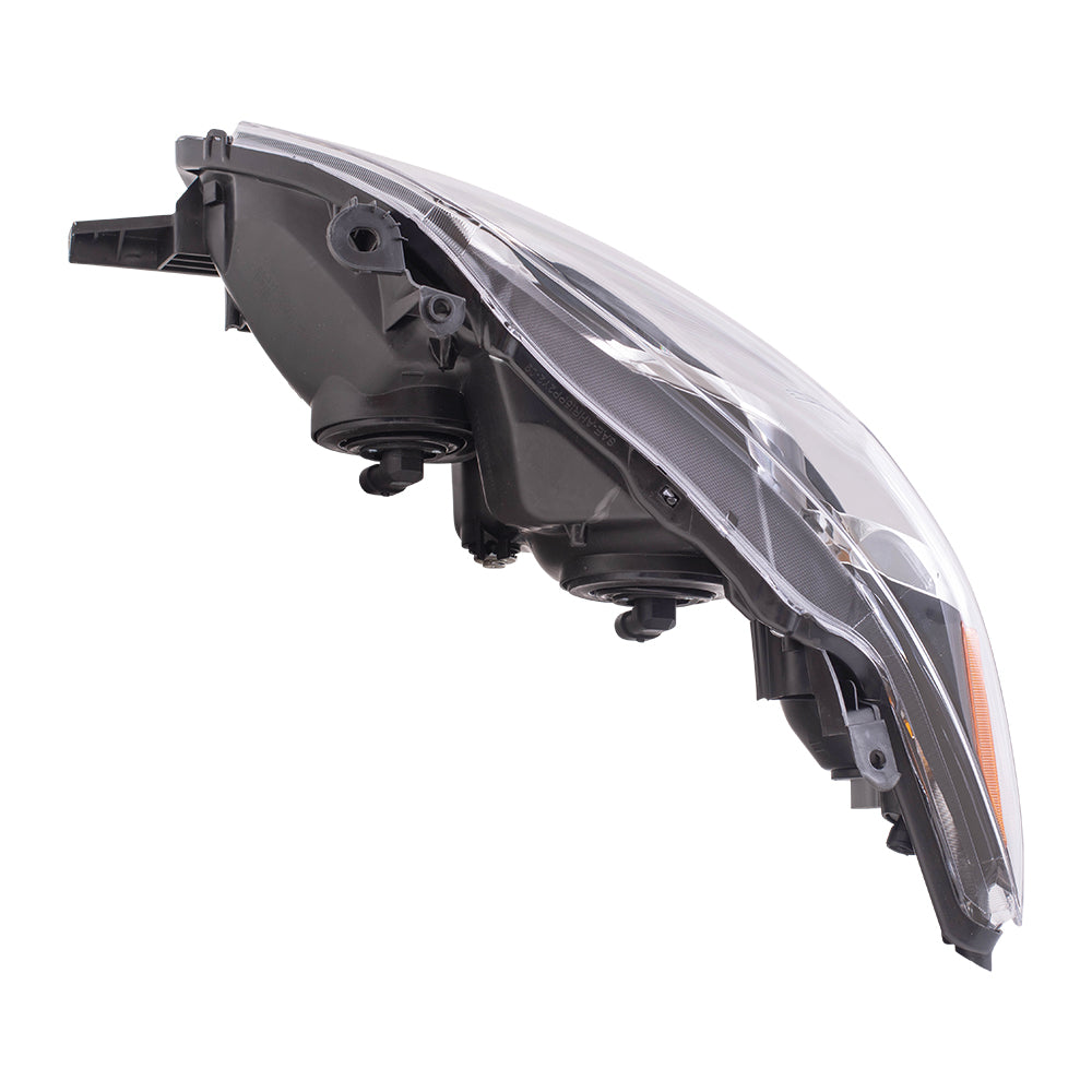 Brock Replacement Passengers Headlight Headlamp with Black Housing Compatible with Corolla 8111002B60