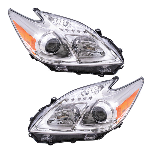 Headlight for 2012-2015 Prius 8117047520 Set TO2518134