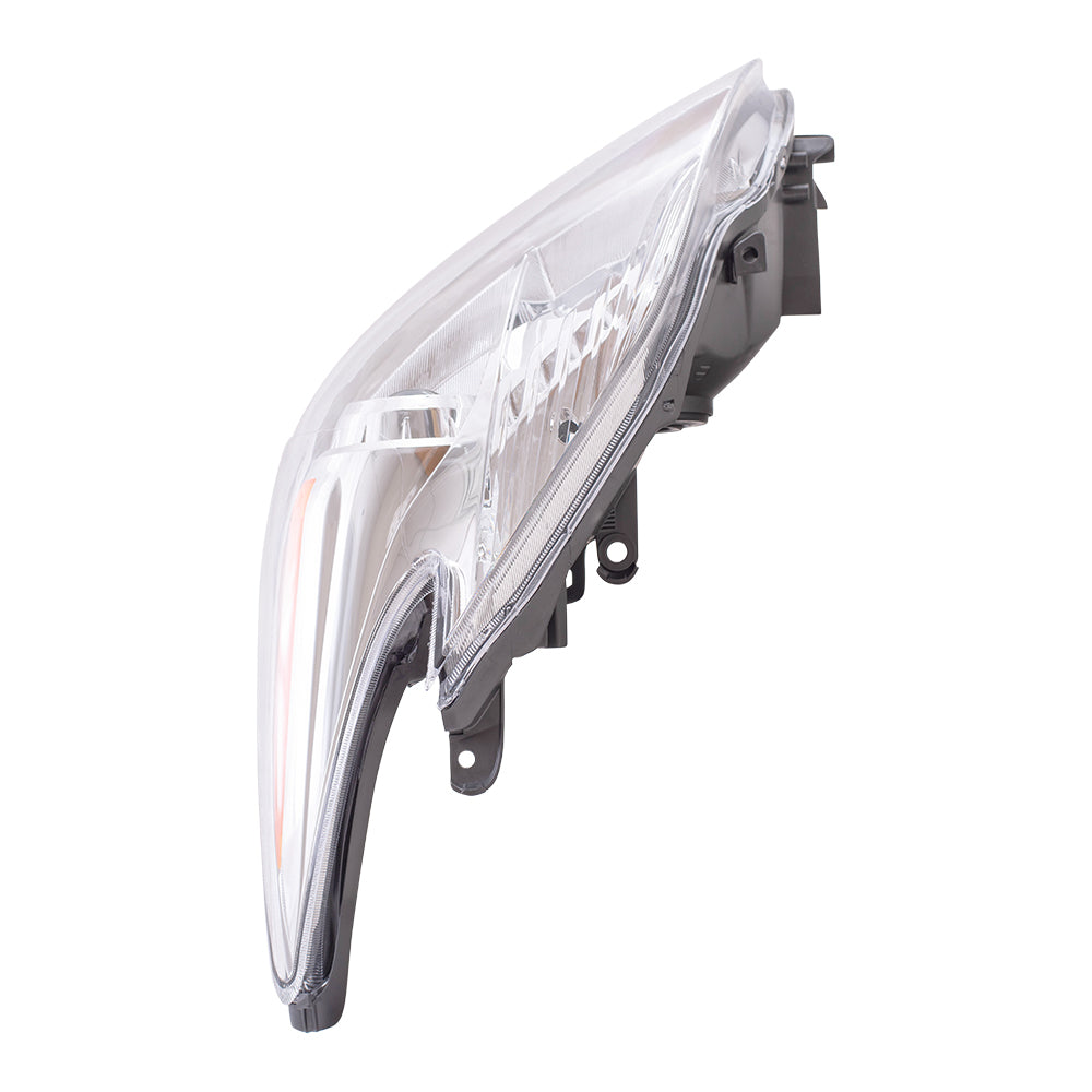 Brock Aftermarket Replacement Driver Left Halogen Combination Headlight Assembly Compatible With 2012-2015 Toyota Prius
