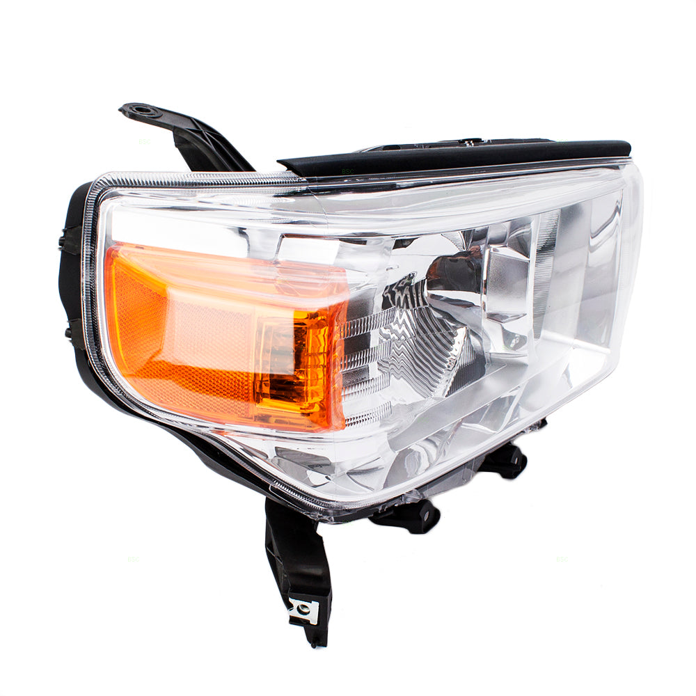 Brock Replacement Passengers Combination Headlight Headlamp Unit w/ Chrome Bezel Compatible with 4Runner 8113035520