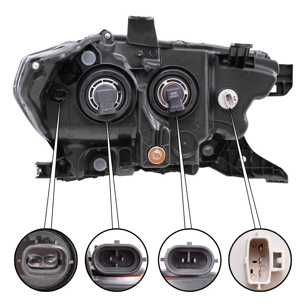 Headlight for 2018-2018 Tacoma w/ Fog Lights w/o LED Daytime Running Light 8115004261 Left